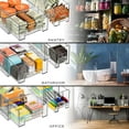 thumbnail image 3 of Sorbus Fridge Drawers - Clear Stackable Pull Out Refrigerator Organizer Bins (1 Large, 2 Small), 3 of 6