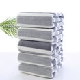 thumbnail image 2 of Grey Oversized Velvet Bath Towels Set 5 Pieces Super Absorbent Fast Drying 27.6 X 55.1 Inches Grey Color, 2 of 6