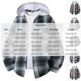 thumbnail image 3 of Mens Plaid Shirts Dqueduo Men's Checkered Flannel Hooded Drawstring Long Sleeve Button Front Chest Pocket Casual Shirt Jacket, Unisex Yellow XL, 3 of 5