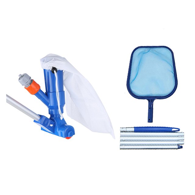 Vacuum Brush Pool Vacuum Head Set Cleaner With Brush Bag Hose Adapter Cleaning Tool Swimming Pool Accessories Spa Pond Tools ,Easy to Use