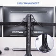 thumbnail image 2 of VIVO Triple Monitor Desk Mount, Heavy Duty Stand, Computer Screens up to 32", 2 of 8