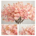 thumbnail image 4 of Artificial Plant Leaf Bouquet Simulation Leaves Branch Home Decor Plastic Cloth Fake Plant, Pink, 4 of 7