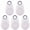 5pcs White, variant on Wireless Mini Bluetooth Tracker Tag, Anti-Lost Item Finder with App Support for Keys, Wallet, Bag, Child and Pet Tracking (1–5 Pack)