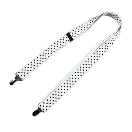

HOTYA 1Pc Toddler Kids Boys Girls Long Gloves Clips Adjustable Elastic Solid Color Polka Dot Metal Duckbill Mittens Clamp 47.24 Inches