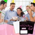 thumbnail image 5 of Black Birthday Party Invitation Cards, Pink Glitter Birthday Invites For Women, 20 Pcs 4x6 Inch Birthday Party Supplies Decorations Party Favors Birthday Party Invitations with Envelopes -10, 5 of 5
