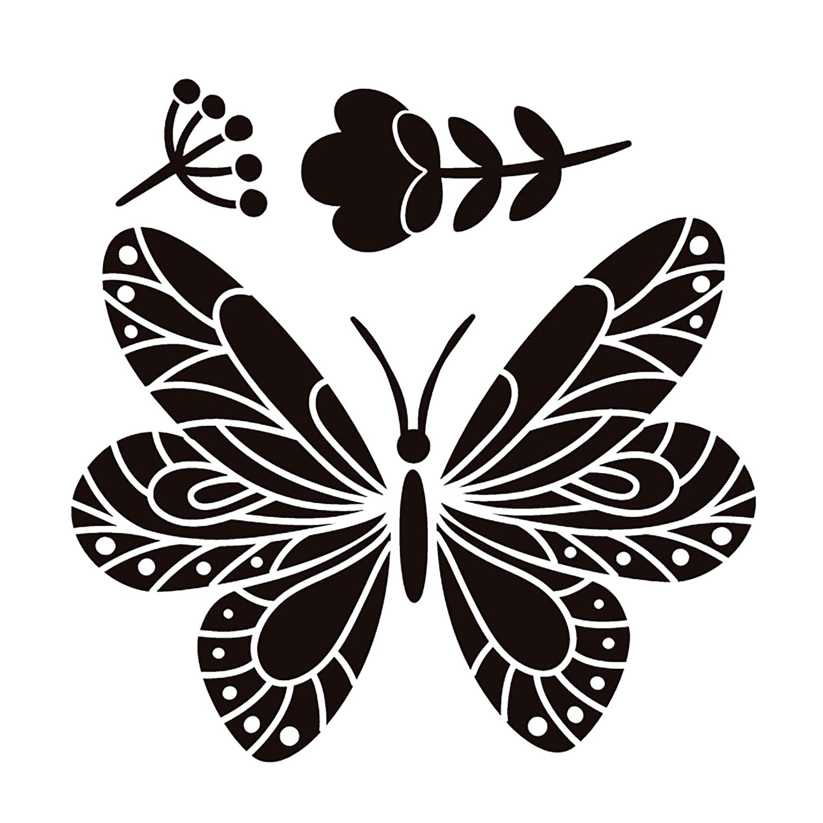 Butterfly Painting Template For Card Making Symmetry Hollow 