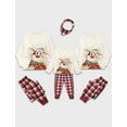 thumbnail image 2 of Fantaslook Christmas Pajamas Sets for Family Long Sleeve Tops and Plaid Pants Holiday Couples Lounge Sets Casual Festival Outfits, 2 of 8