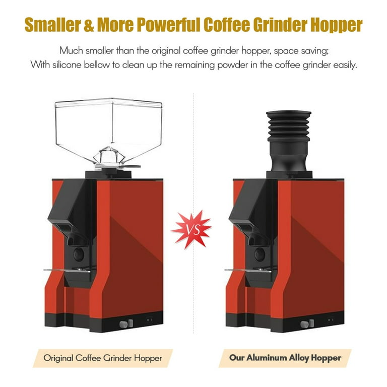 Single Dose Hopper with Silicon Bellow Coffee Grinder Cleaning