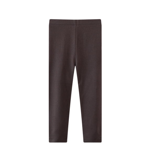 Lullu Girls Soft Stretch Leggings Casual Solid Pull On Comfy Knit Pants