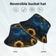 thumbnail image 2 of Balery Oil Starry Sky Sunflower Sombreros para el sol para hombre y mujer, sombrero de pescador con UPF 50+, 2 of 6