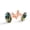 Color 2, variant on Men's Classic Stainless Steel, Waterfall Parrots Dolphins Cufflinks Business Wedding Shirts, Rose Gold
