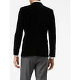 thumbnail image 3 of Men’s Velvet Blazer Classic Smart Casual Tailored Fit Wedding Suit Jacket, 3 of 5