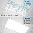 thumbnail image 4 of 4 Pack Green Leaf Fluorescent Light Covers for Ceiling Lights Eucalyptus Leaves Spring Plant Farmhouses Magnetic Ceiling Light Covers Overhead Light Filters for Office Classroom Home, 4 of 9