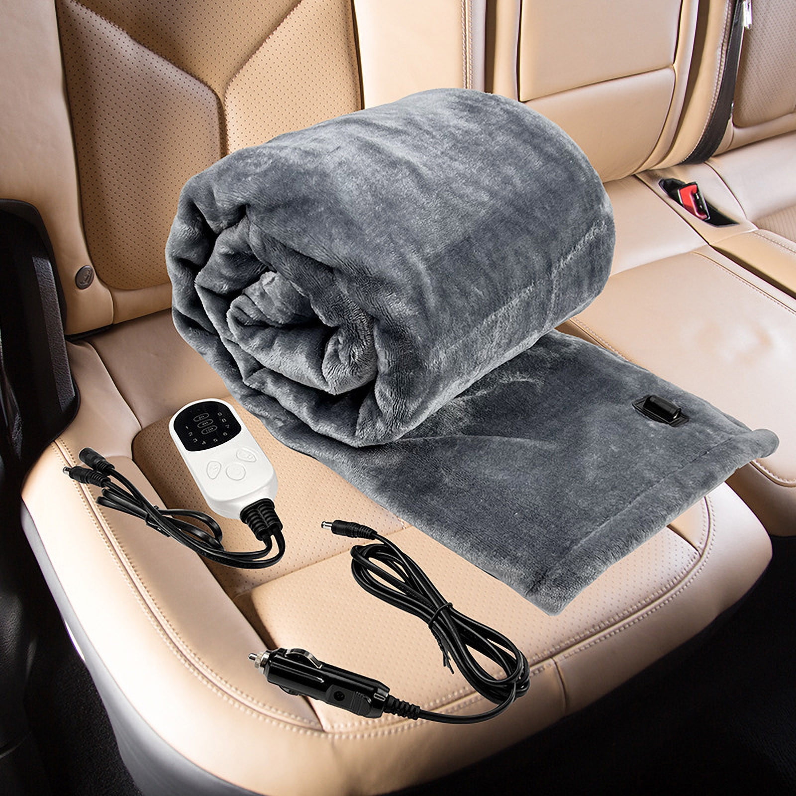 AYktou Electric Heated Blanket Throw - Soft Heating Throw Blanket with 9 Fast Heating Modes & 3h Auto Shut-Off,Over-Heat Protection,39.4"x29.6" Machine Washable Flannel Blanket Throw Gifts
