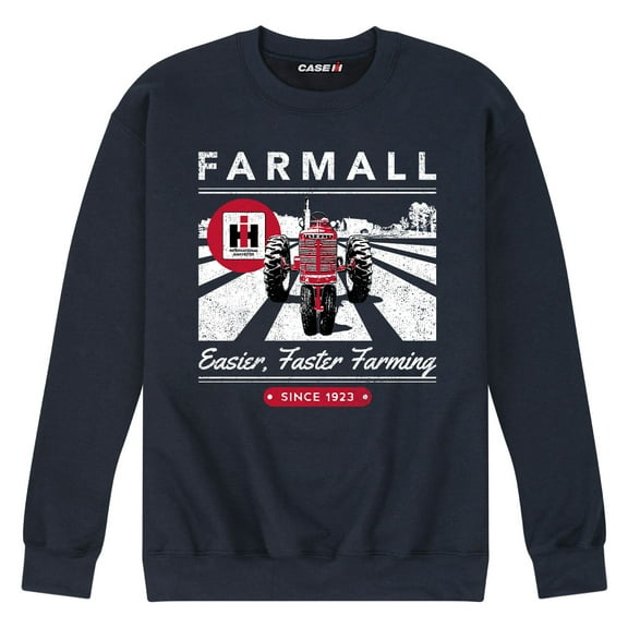 Farmall Easier Faster Farming - Men's Crew Neck Fleece Pullover