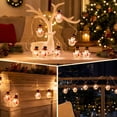 thumbnail image 3 of QISIWOLE 9.8ft Snowman Christmas String Lights, Cute Snowman Figure Lights, Plastic Lights for Christmas Tree Mantel Window Party Decor, 3 of 7