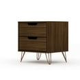 thumbnail image 5 of Rockefeller 2.0 Mid-Century- Modern Nightstand with 2-Drawer in Brown, 5 of 5