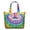 Colorful Tie Dye Pattern-3, variant on Colorful Tie Dye Pattern Large Weekend Travel Bag, Canvas School Handbag with Zipper & Pockets, Heavy Duty Canvas for Travel Work School,22” X 12" X 18"