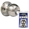 thumbnail image 1 of Constructor Chronos Dummy Door Lever Lock Set Knob Handle Set- Stainless Steel, 1 of 2