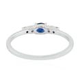 thumbnail image 3 of KIRAN FINE JEWEL Oval Blue Sapphire CZ Diamond Band Ring 925 Silver Wedding Engagement Women Stackable Statement Jewelry Gift For Her, 3 of 5