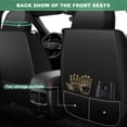 thumbnail image 4 of HQBQBUG Car Seat Cover Full Seats for Acura Integra 2023-2025,Waterproof Premium Leather Car Seat Protector,Anti-Slip Stylish Compatible Airbag(5 Seats,Black&Red), 4 of 10