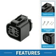 thumbnail image 4 of Conector de bomba de agua eléctrica, enchufe hembra a prueba de agua para BMW Pierburg CWA400 No.10098866, 4 of 6