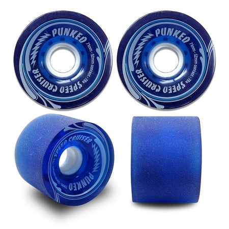 PUNKED Speed Cruiser Speed Cruiser 70mm Longboard Wheels - Gel Blue price history on PriceWatchPro