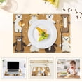 thumbnail image 5 of Winter Friends Reversible Placemat Non Slip Coffee Mat 18x12 Inch for Dining, Kitchen, Coffee, 5 of 9