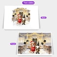 thumbnail image 2 of Happy New Year 2026 Beagle Santa Gnome Holiday Party Snow 7x5in Folded Greeting Card Beagles Dog Lover Gifts Idea Single Note Card with Envelope - 13019, 2 of 5