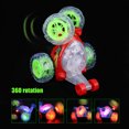 thumbnail image 2 of RC Stunt Car 360 grados Rolling Flash luz LED juguete de control remoto con cable USB (Rad), 2 of 8