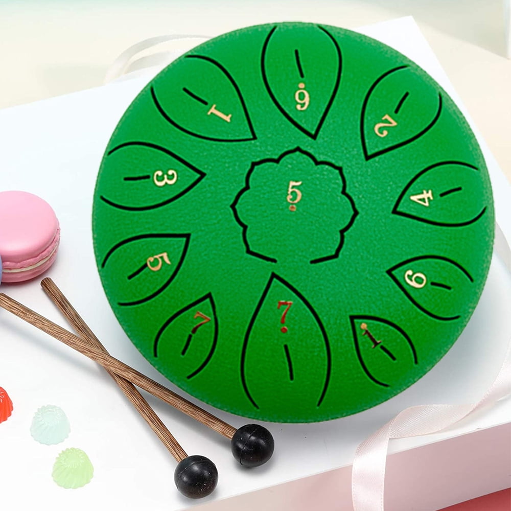 11 Notes 6 pouces Panda Drum Steel Tongue Drum Kit pour enfants adultes  débutants