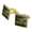 Gold, variant on Small Arms Dealer Weapons Dinosaur T-Rex Funny Humor Square Cufflink Set - Silver or Gold