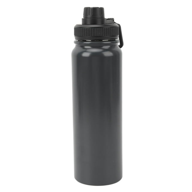 304 Bouteille d'Eau Isolée en Acier Inoxydable avec Poignée Pliable - Bouteille de Sport Thermique pour les Voyages en Plein Air, la Randonnée, la Pêche, PP PC Matériel