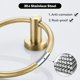 thumbnail image 5 of Home 16cm Towel Ring Wall Mounted Round 304 Stainless Steel for Bathroom or Kitchen Gold Towel Holder Shower Bathroom Accessory, 5 of 5