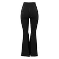 thumbnail image 5 of FINALGANG Women New Trousers Solid Color High Waisted Wide Leg Yoga Legging Stretchy Athletic Bell-Bottoms Suitable For Various Occasions, 5 of 8
