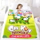 thumbnail image 5 of Om Nom anti-pilling, suave, ligera, esponjosa y acogedora de lujo para hogar y cocina – Perfecta para niños y adultos,110X70cm, 5 of 6