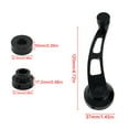 thumbnail image 4 of Wweixi 2 Pcs Manivelle de Fenêtre Auto Détachable Accessoires de Levier Automobile Noir, 4 of 6