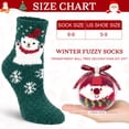 thumbnail image 3 of Loritta Secret 2 Pairs Women Fuzzy Socks, Christmas Cozy Fluffy Warm Winter Comfy Gift Socks for Women with Transparent Ball, 3 of 9