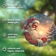 thumbnail image 5 of Festive Metal Hanging Wind Spinner with Circular Pattern Design - Perfect Wind Chime for Holiday Cheer in Yard & Garden, 5 of 6