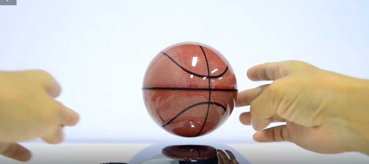 Elegantoss Magnetic Levitation Rotating Basketball Suspended in Air Floating Basketball Perfect Gift for Home Office Desk Decoration