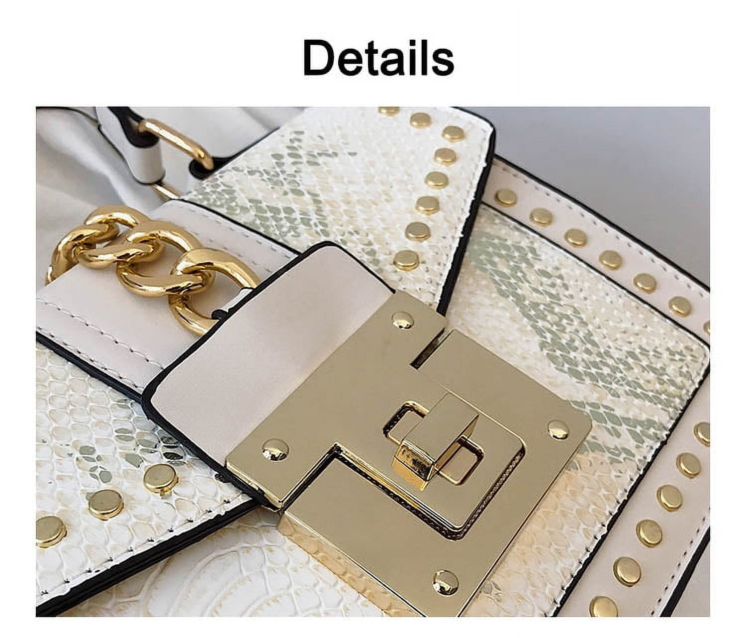 CJSHOPPE WOMEN HANDBAG CROSSBODY TOTE NYLON SNAKESKIN BAG