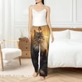 thumbnail image 4 of Sikiie Lakeside Flower Field Cat Women’s Ultra-Soft Comfy Lounge Pants Sleepwear Comfy Lounge Pants Drawstring Sleep Bottoms with PocketsXX-Large, 4 of 6