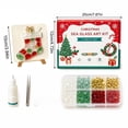 thumbnail image 3 of Christmas Sea Glass Mosaic DIY Art Kit, Handmade Christmas Decoration Craft Set, DIY Glass Artwork Making Kit with Tools and Stand, Creative Holiday Gift for Women Family Craft Lovers, 3 of 8