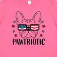 thumbnail image 4 of Inktastic Pawtriotic with French Bulldog  in American Flag Sunglasses Boys or Girls Baby T-Shirt, 4 of 5