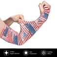 thumbnail image 3 of Sun Protection Arm Sleeves for Men Women, America Flags Sleeves to Cover Arms with Thumb Hole Cooling Sleeve, 3 of 6
