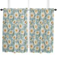 thumbnail image 4 of Daisy Watercolor Texture Watercolor Curtain Home Decoration Living Room Short Curtains Window Treatments For Kitchen Bedroom, 4 of 6