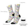 thumbnail image 4 of Fuzoiu different patchwork Print Athletic Crew Socks for Men & Women,Casual Crew Socks,Above Ankle Crew Socks for Business, Casual, 4 of 6