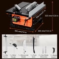 Portable 8-Inch Table Saw 800W 6.7-Amp Copper Motor 3576RPM Sliding ...