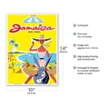 thumbnail image 2 of Jamaica - West Indies - Caribbean - Jamaican Beach Fruit Vendor on Donkey - Vintage Travel Poster c.1950s - Master Art Print 10in x 14in, 2 of 4