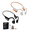 Black&Orange, variant on Bone Conduction Headphones, Open-Ear Bluetooth 5.4 with 18H Playtime, IPX6 Waterproof Sport Earbuds for Running